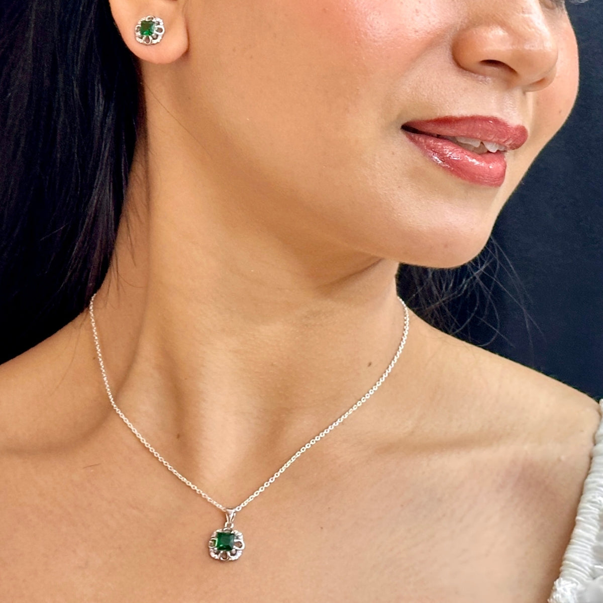 J Pearls Luxury 925 Sterling Silver Pendant Set | Grocsy