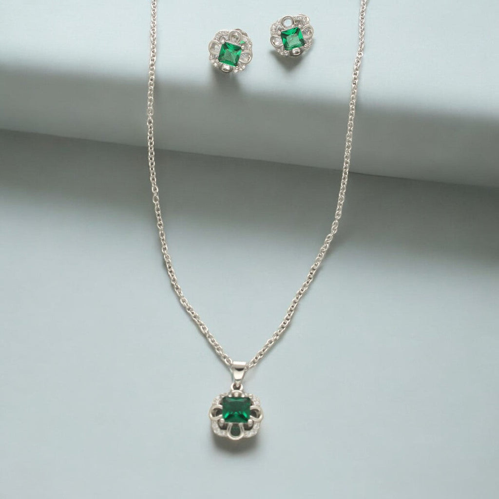 J Pearls Luxury 925 Sterling Silver Pendant Set | Grocsy
