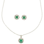 J Pearls Luxury 925 Sterling Silver Pendant Set | Grocsy