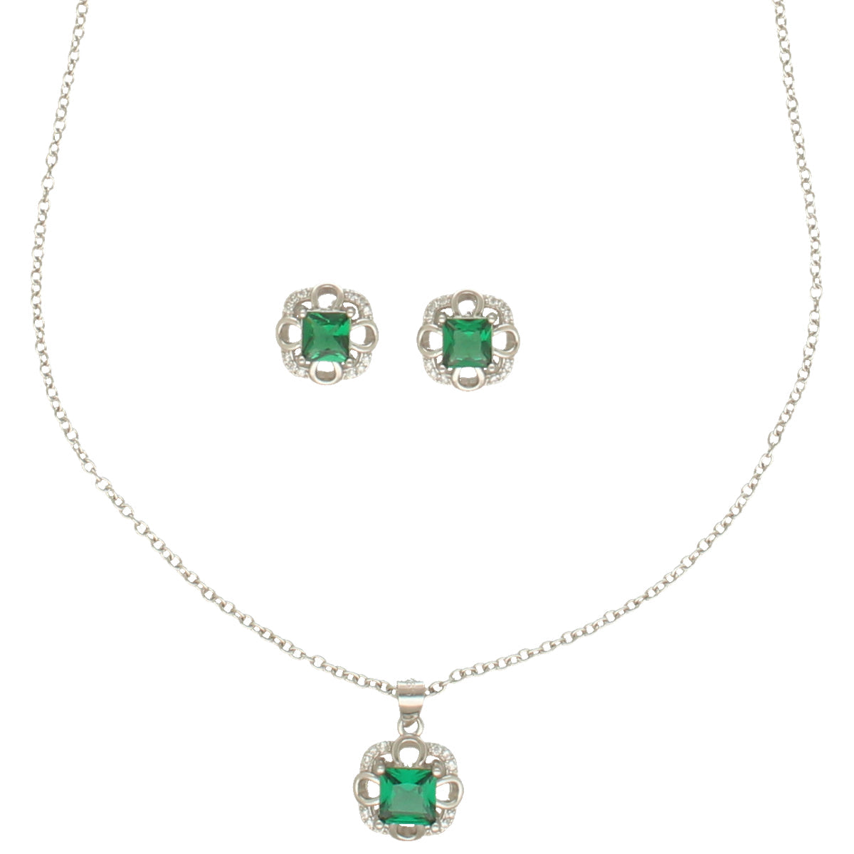 J Pearls Luxury 925 Sterling Silver Pendant Set | Grocsy