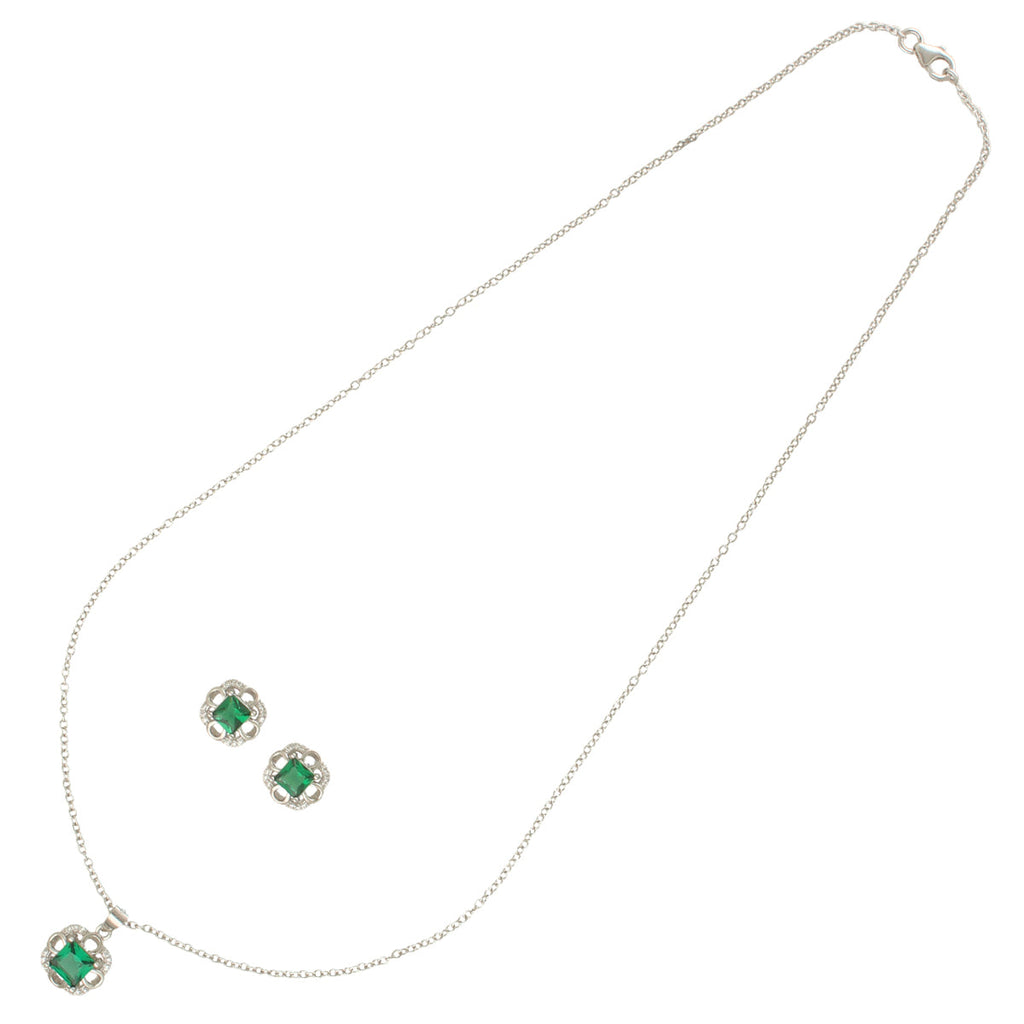 J Pearls Luxury 925 Sterling Silver Pendant Set | Grocsy