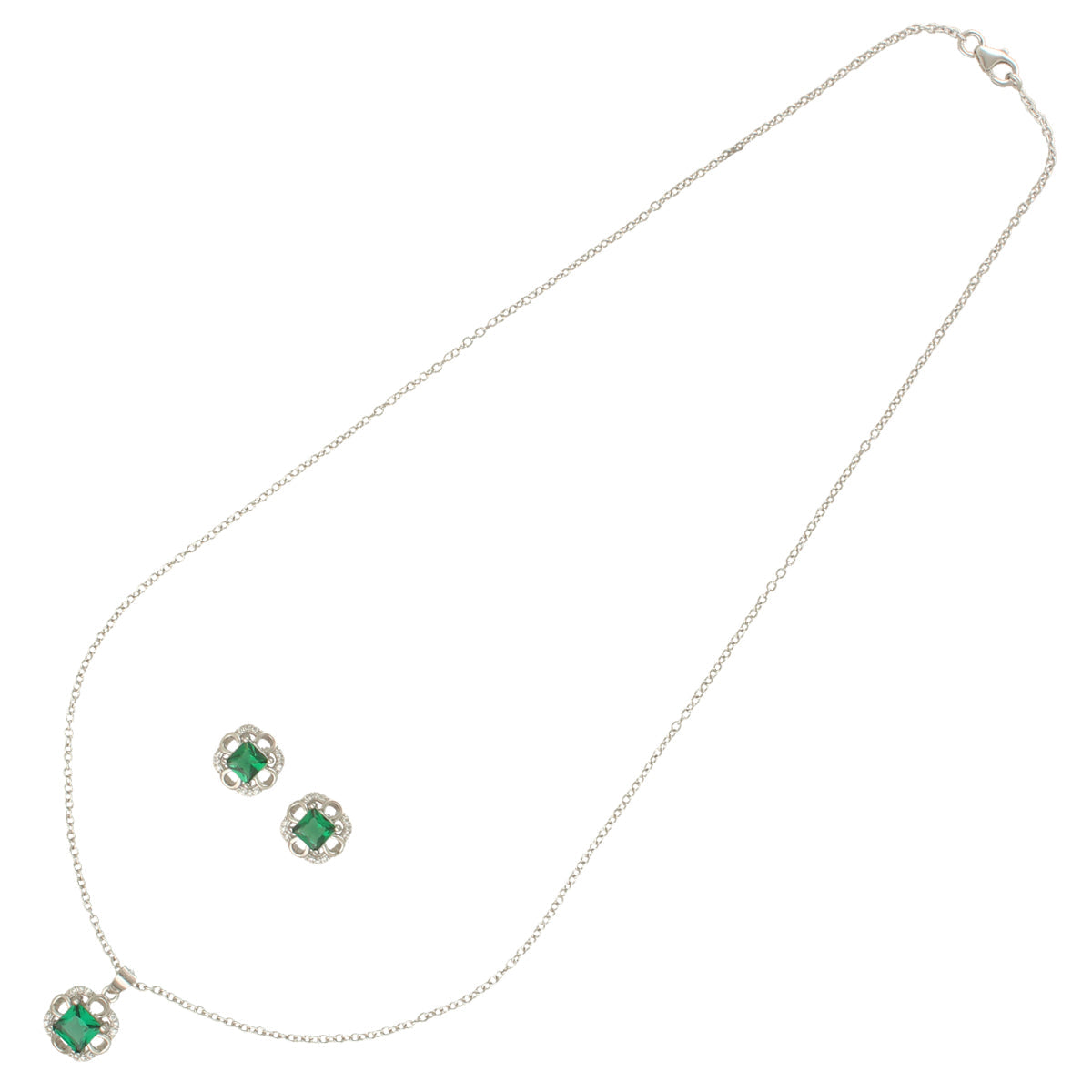 J Pearls Luxury 925 Sterling Silver Pendant Set | Grocsy
