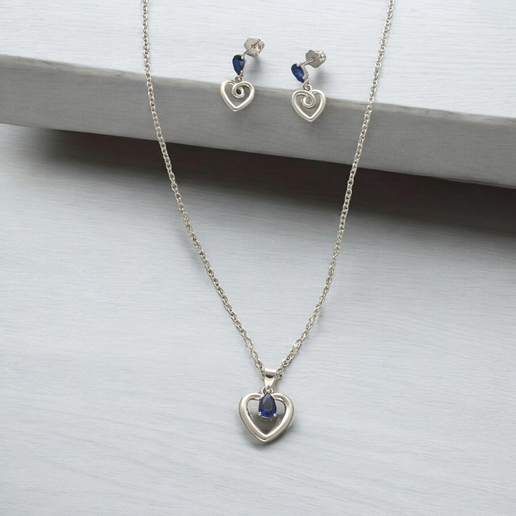 J Pearls Unique 925 Sterling Silver Pendant Set | Grocsy