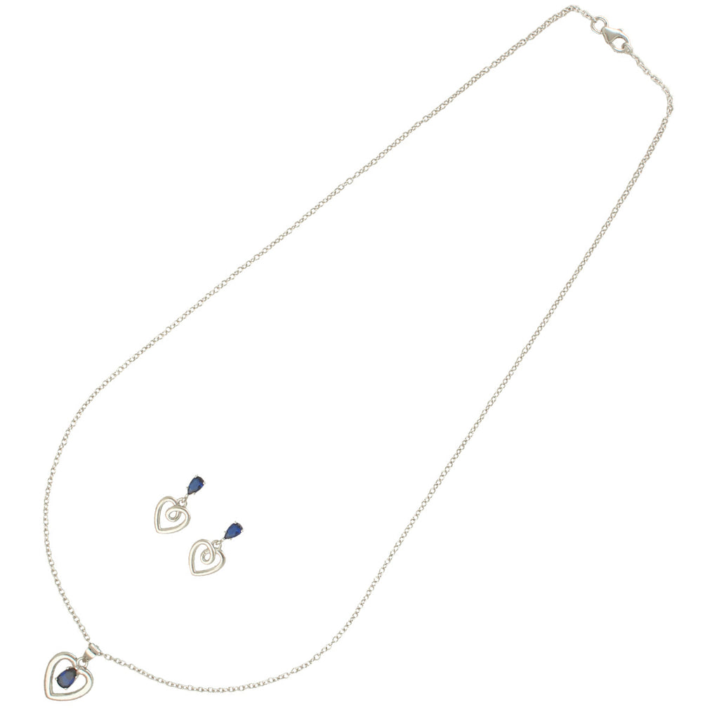 J Pearls Unique 925 Sterling Silver Pendant Set | Grocsy
