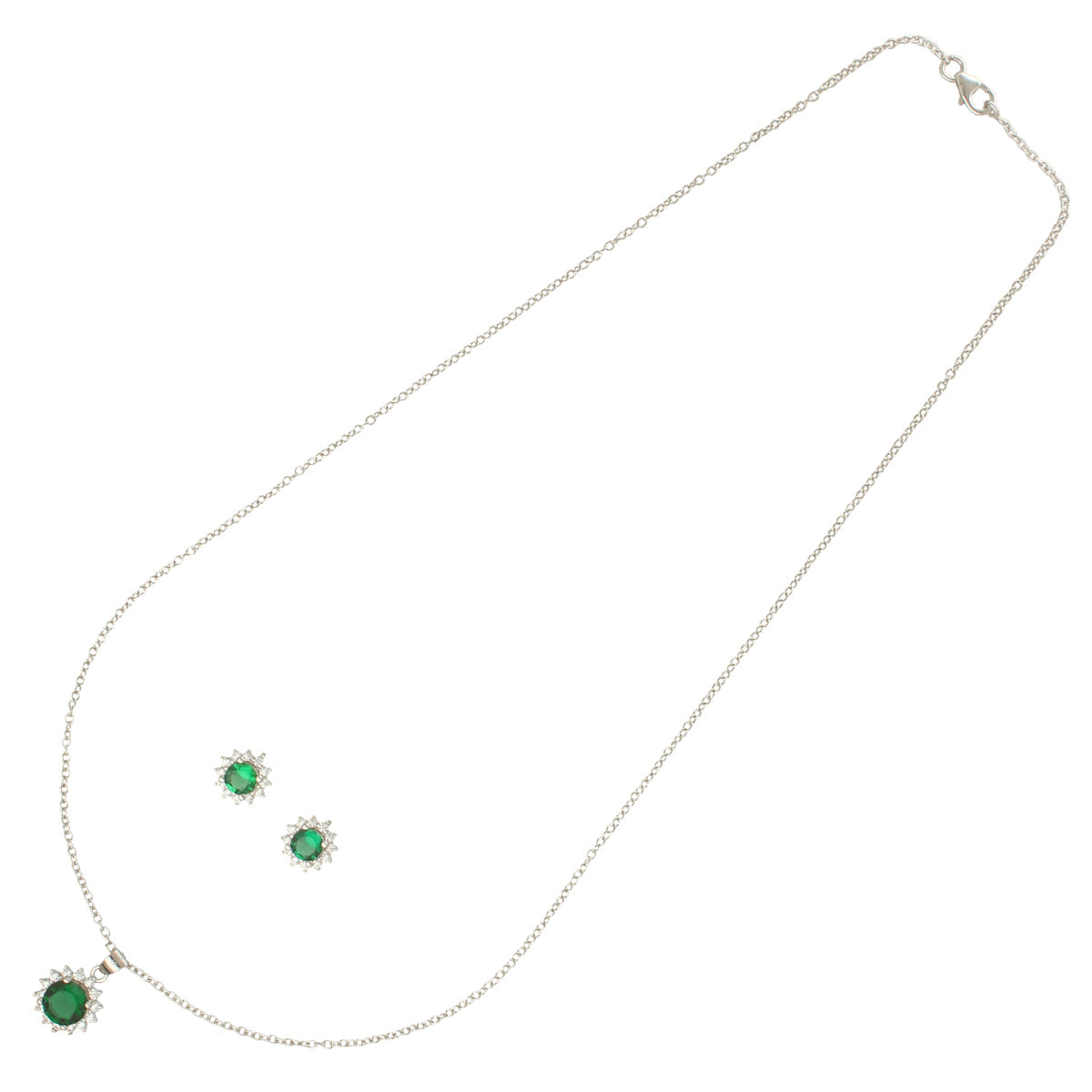 J Pearls Contemporary 925 Silver Pendant Set | Grocsy