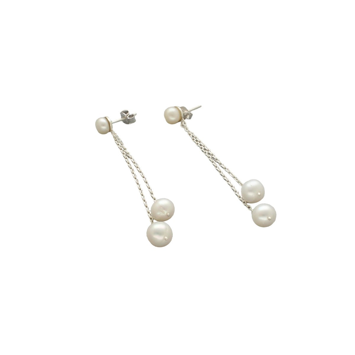 J Pearls Trendy 925 Silver Earrings