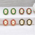 J Pearls Lubov Pearl Earrings Pack 4