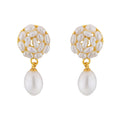 J Pearls Aura Drop Pearl Earrings - Real Pearl Jewelry | Grocsy