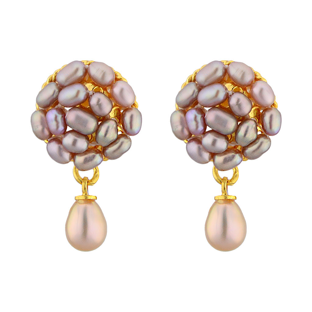 J Pearls Elegance Drop Pearl Earrings - Real Pearl Jewelry | Grocsy