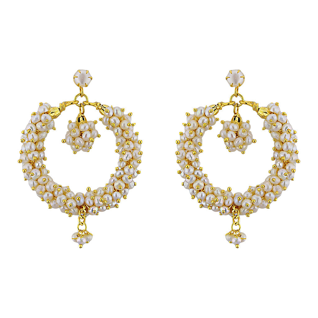 J Pearls Ethnic Banjara Baalis - Real Pearl Jewelry | Grocsy