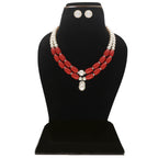 J Pearls Cherry 2 Lines Round Pearl Necklaces | Grocsy