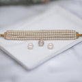 J Pearls Iha 4 Lines Round Pearl Choker Set | Grocsy