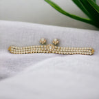 J Pearls Zivah 3 Lines Pearl Choker Set | Grocsy