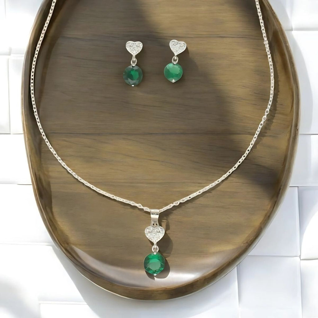 J Pearls Luvya 925 Silver Pendant Set | Grocsy