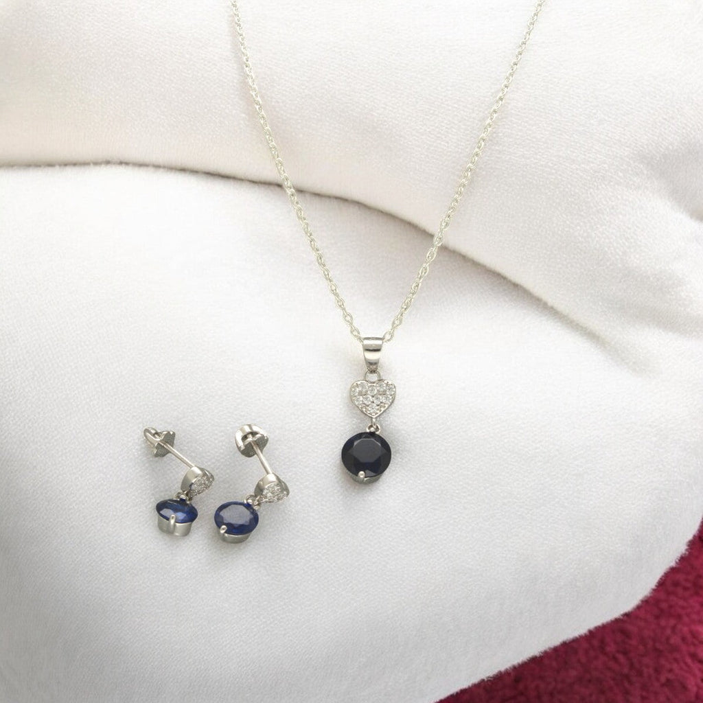 J Pearls Clara 925 Silver Pendant Set | Grocsy