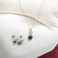 J Pearls Clara 925 Silver Pendant Set | Grocsy