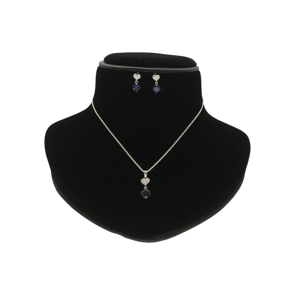J Pearls Clara 925 Silver Pendant Set | Grocsy