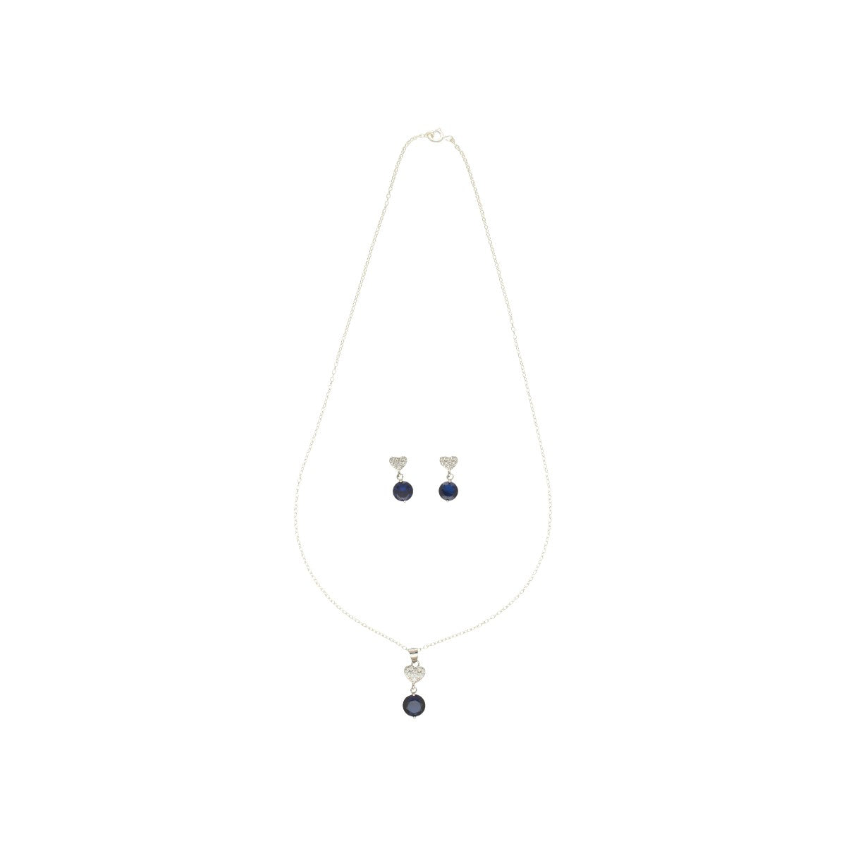 J Pearls Clara 925 Silver Pendant Set | Grocsy