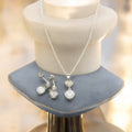 J Pearls Adora 925 Silver Pendant Set | Grocsy