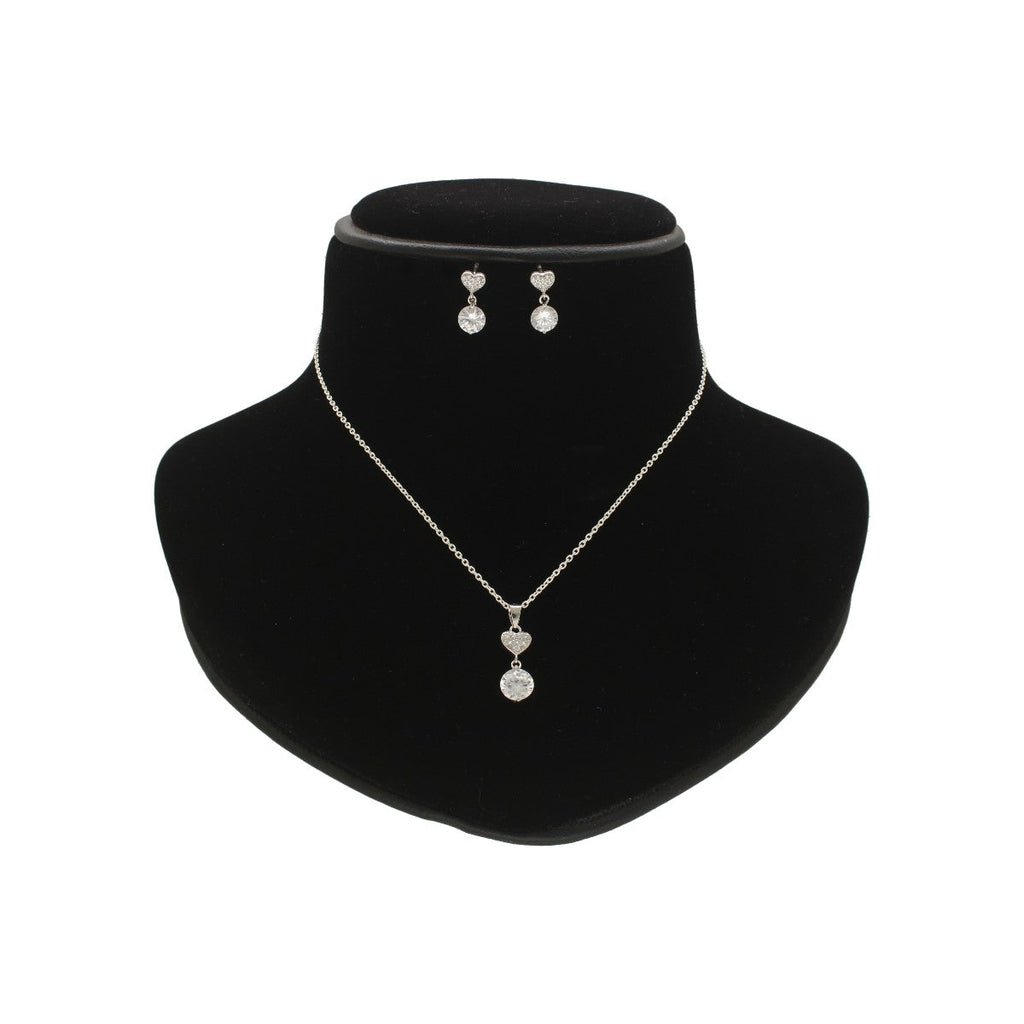 J Pearls Adora 925 Silver Pendant Set | Grocsy