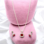 J Pearls Brielle 925 Silver Pendant Set | Grocsy