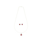 J Pearls Brielle 925 Silver Pendant Set | Grocsy