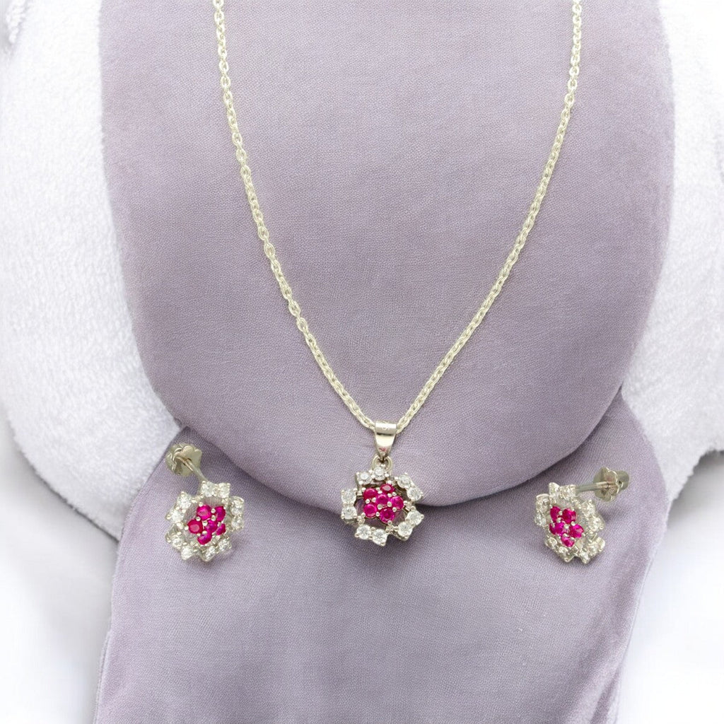 J Pearls Elinor 925 Silver Pendant Set | Grocsy