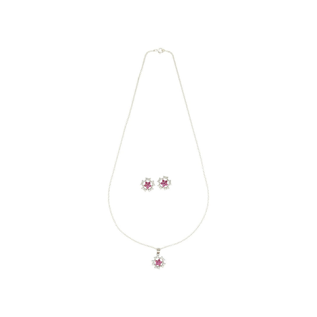 J Pearls Elinor 925 Silver Pendant Set | Grocsy