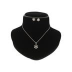 J Pearls Trellis 925 Silver Pendant Set | Grocsy