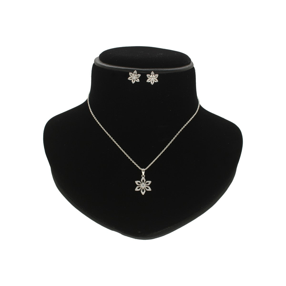 J Pearls Trellis 925 Silver Pendant Set | Grocsy