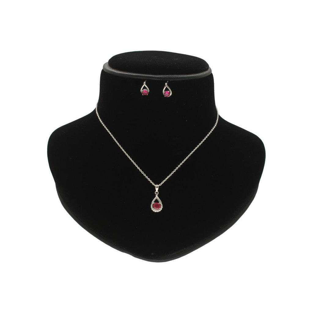 J Pearls Roye 925 Silver Pendant Set | Grocsy