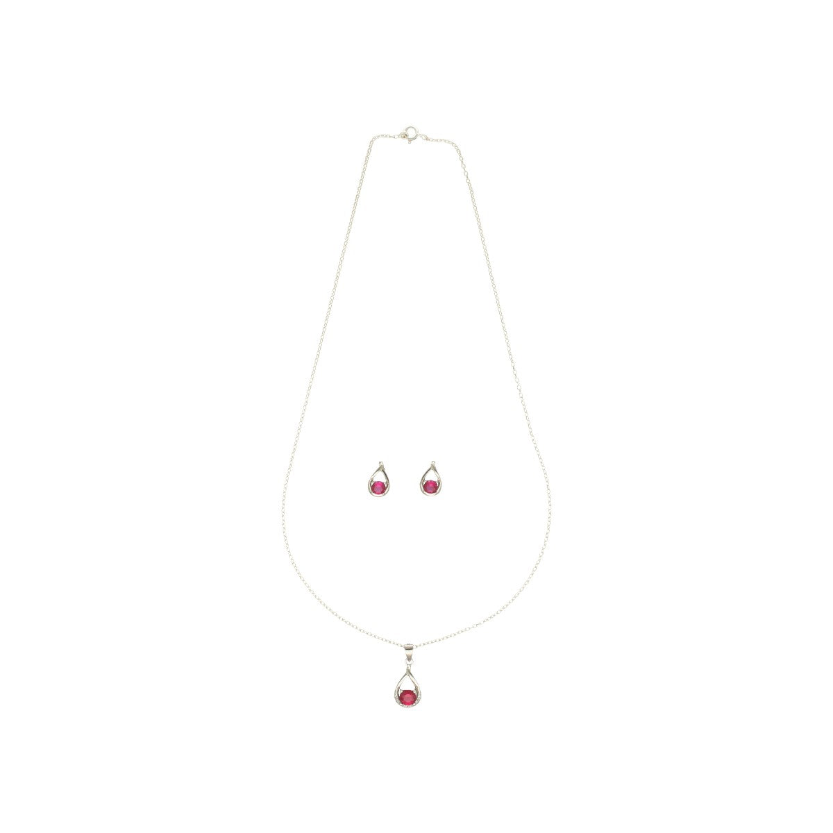 J Pearls Roye 925 Silver Pendant Set | Grocsy