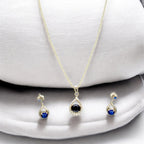 J Pearls Valerie 925 Silver Pendant Set | Grocsy