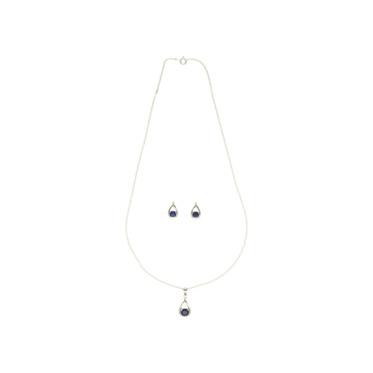 J Pearls Valerie 925 Silver Pendant Set | Grocsy