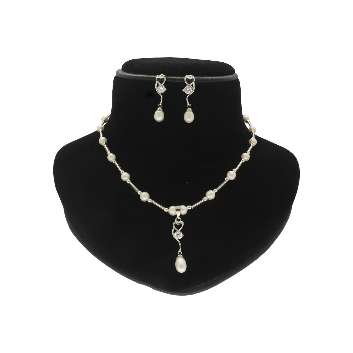 J Pearls Jivika Pearl Pendant Set | Grocsy
