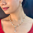 J Pearls Jivika Pearl Pendant Set | Grocsy