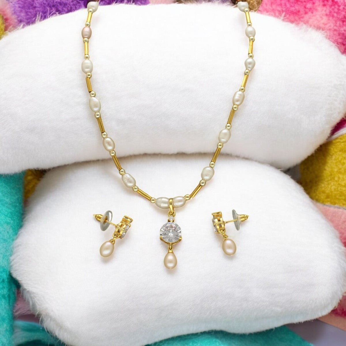 J Pearls Remy Pearl Pendant Set | Grocsy