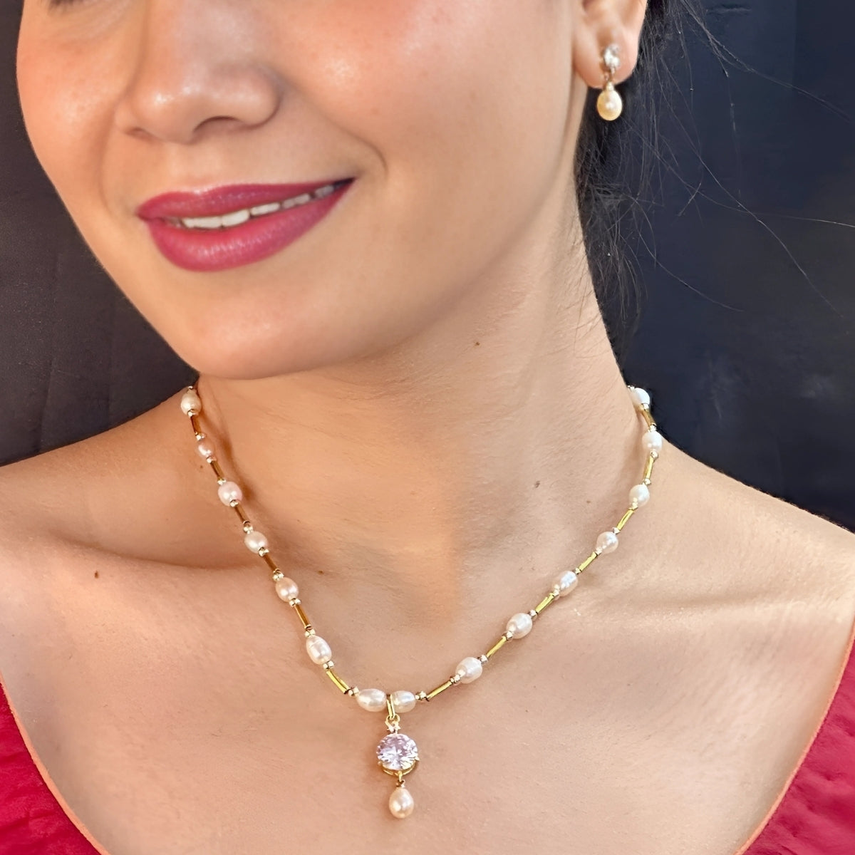 J Pearls Remy Pearl Pendant Set | Grocsy