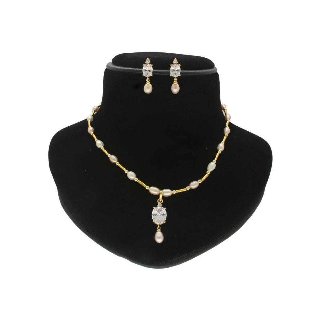 J Pearls Jeeval Pearl Pendant Set | Grocsy