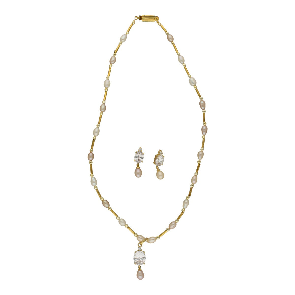 J Pearls Jeeval Pearl Pendant Set | Grocsy