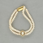 J Pearls Ovia Dual Line Pearl Bracelet