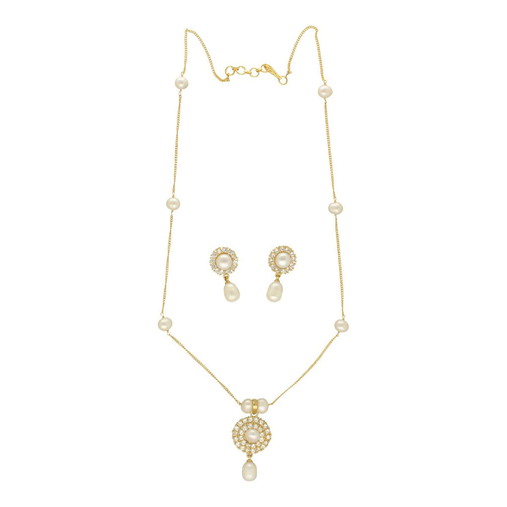 J Pearls Clara Pearl Pendant Set | Grocsy