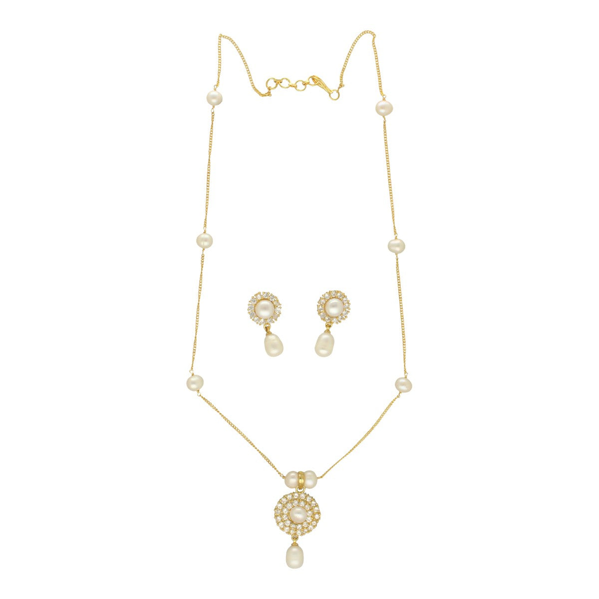 J Pearls Clara Pearl Pendant Set | Grocsy