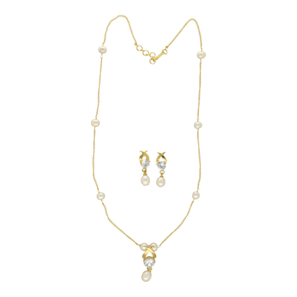 J Pearls Eira Pearl Pendant Set | Grocsy