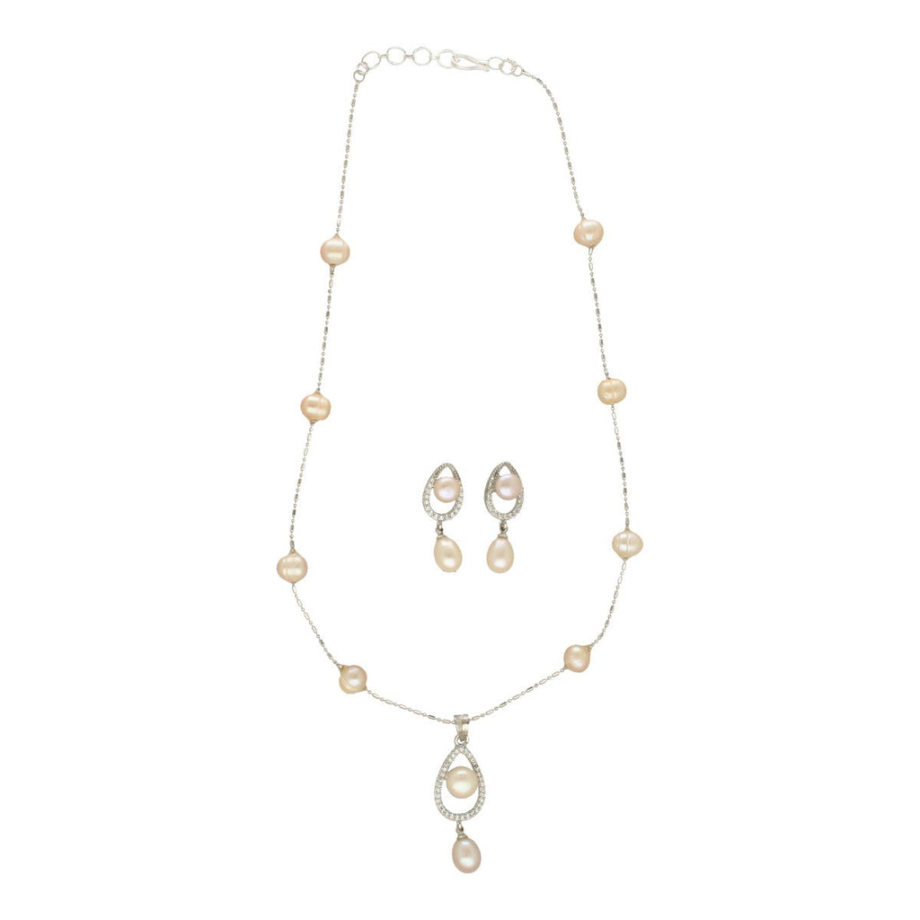 J Pearls Tasha Pearl Pendant Set | Grocsy