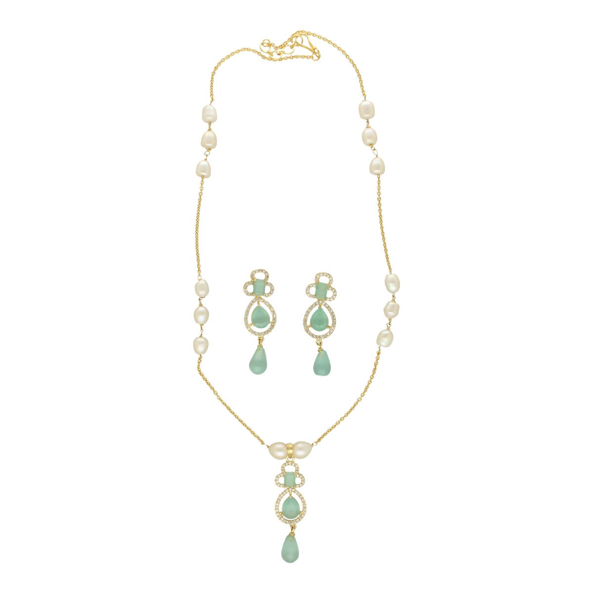 J Pearls Esta Pearl Pendant Set | Grocsy