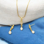 J Pearls Elora Pearl Pendant Set | Grocsy