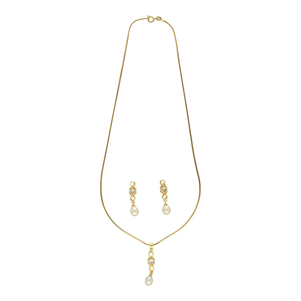 J Pearls Elora Pearl Pendant Set | Grocsy