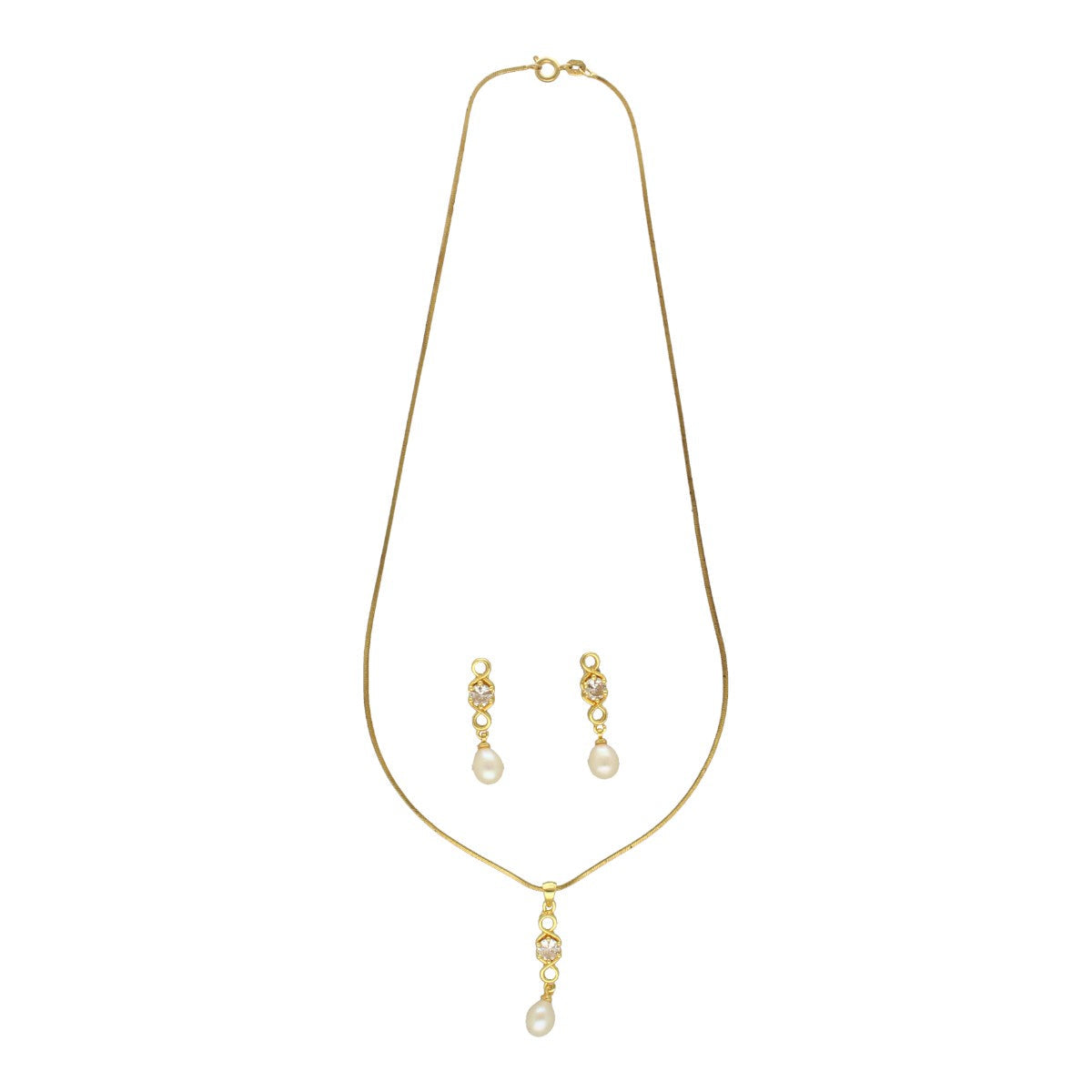 J Pearls Elora Pearl Pendant Set | Grocsy
