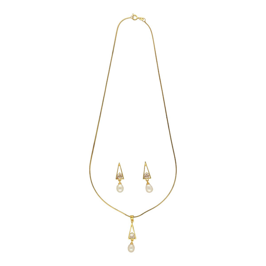 J Pearls Trellis Pearl Pendant Set | Grocsy
